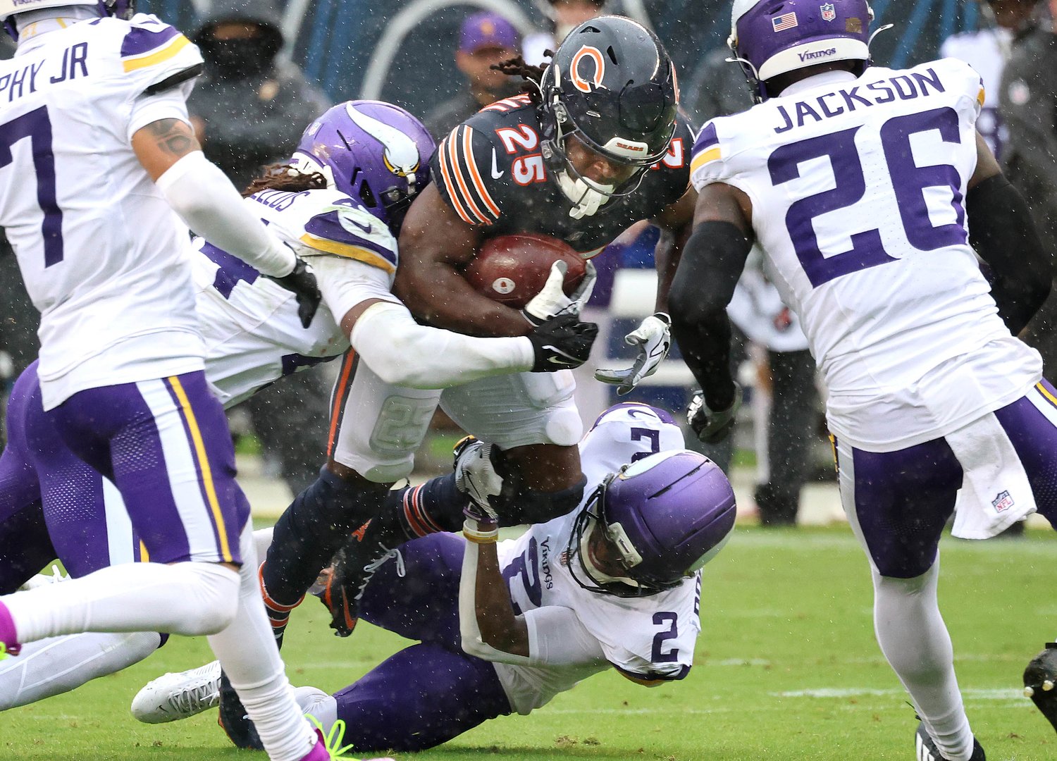 The numbers that explain how Brian Flores, Vikings stalled Chicago Bears’ explosive offense