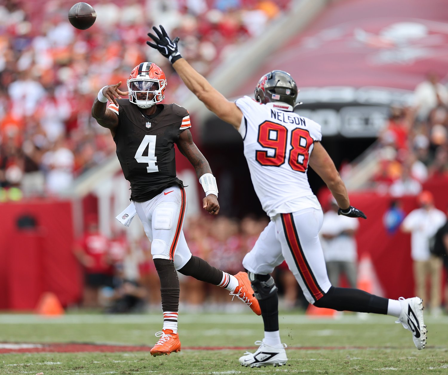Deshaun Watson saves his starting job with a strong performance in stunning 23-19 upset of Baker Mayfield and the Bucs