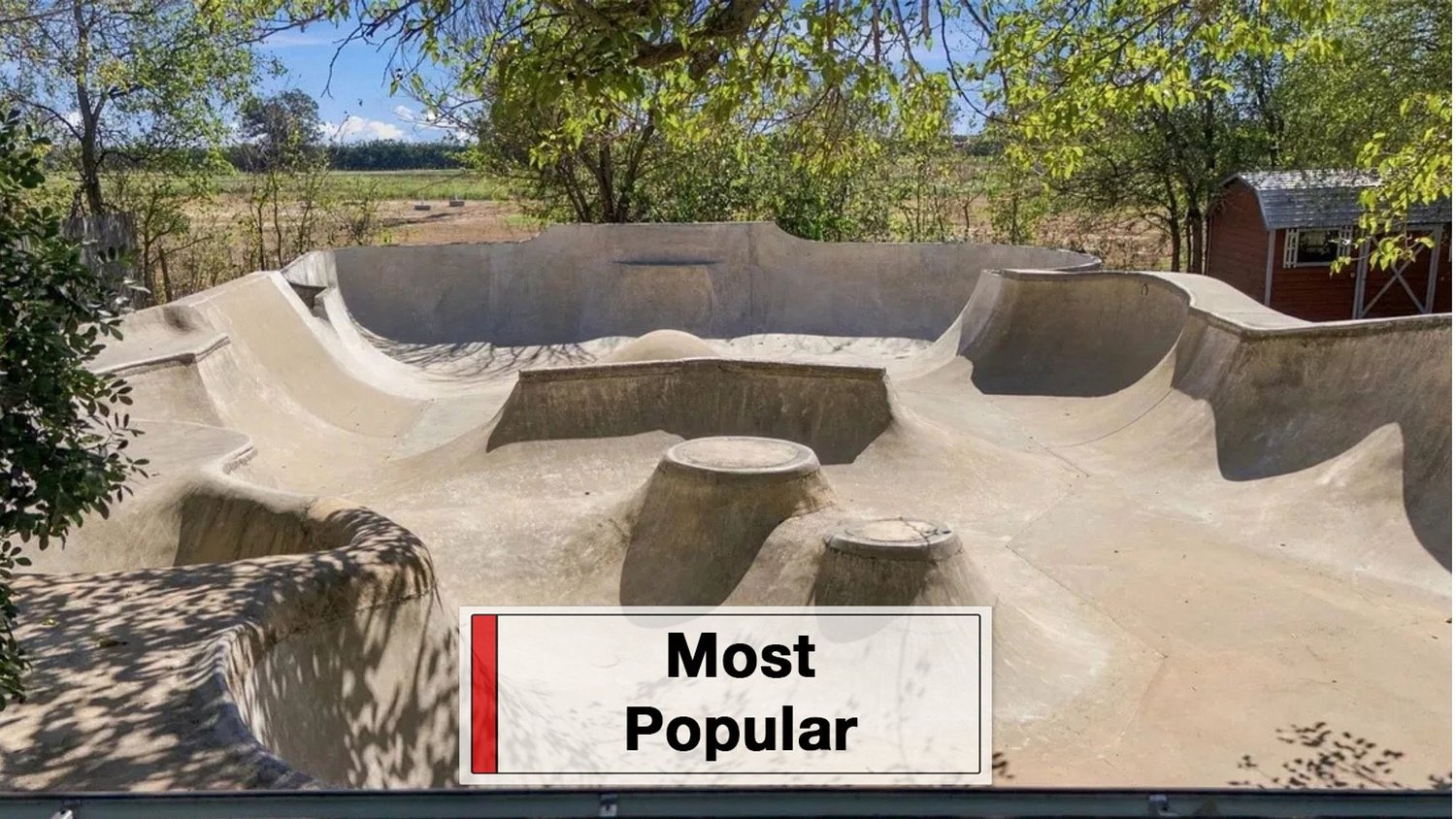 This $340K Texas Home Hides a Professional Skate and BMX Bowl in the Backyard