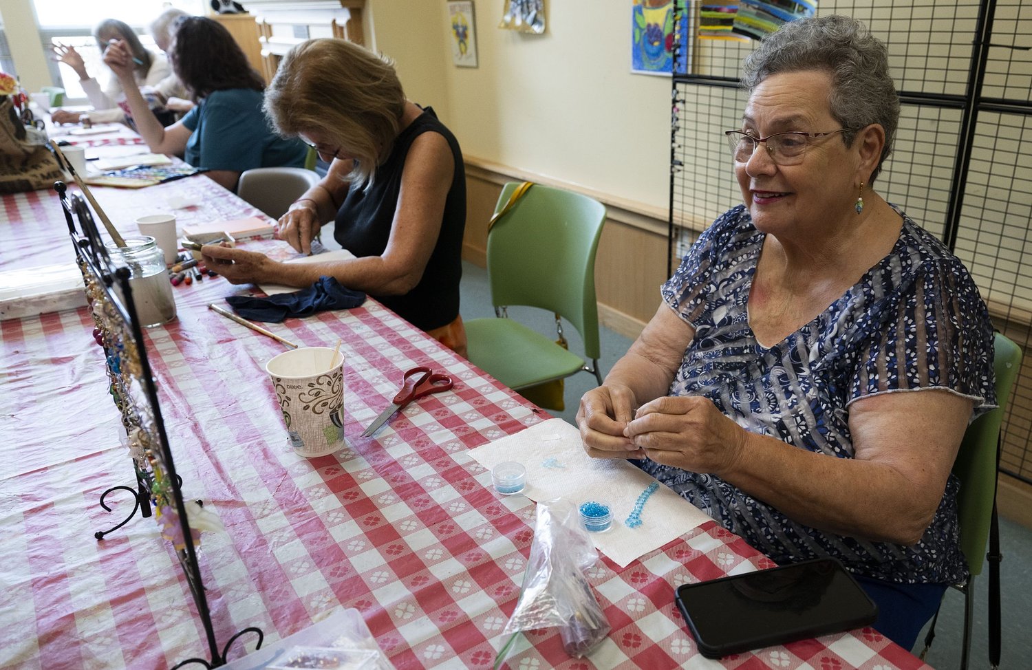 Beginning, Again: At the Senior Center, arts and crafts foster friendship
