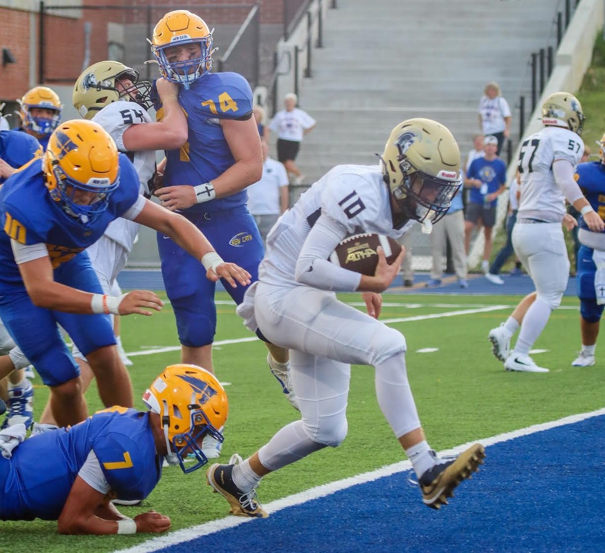 Lloyd Memorial spoils NewCath's first game in new stadium