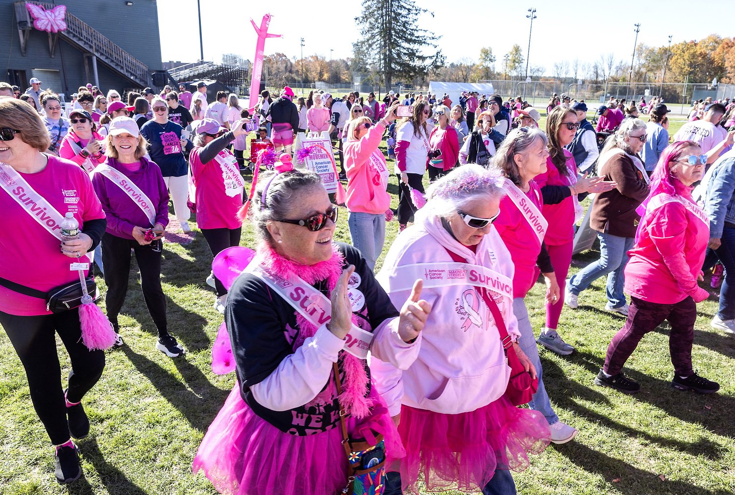 Pink and proud: Making Strides Against Breast Cancer Walk celebrates survivors and solidarity