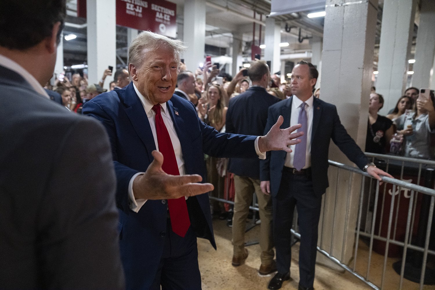 Trump unaware of Alabama hurricane threat, will let storm decide if he attends Georgia game