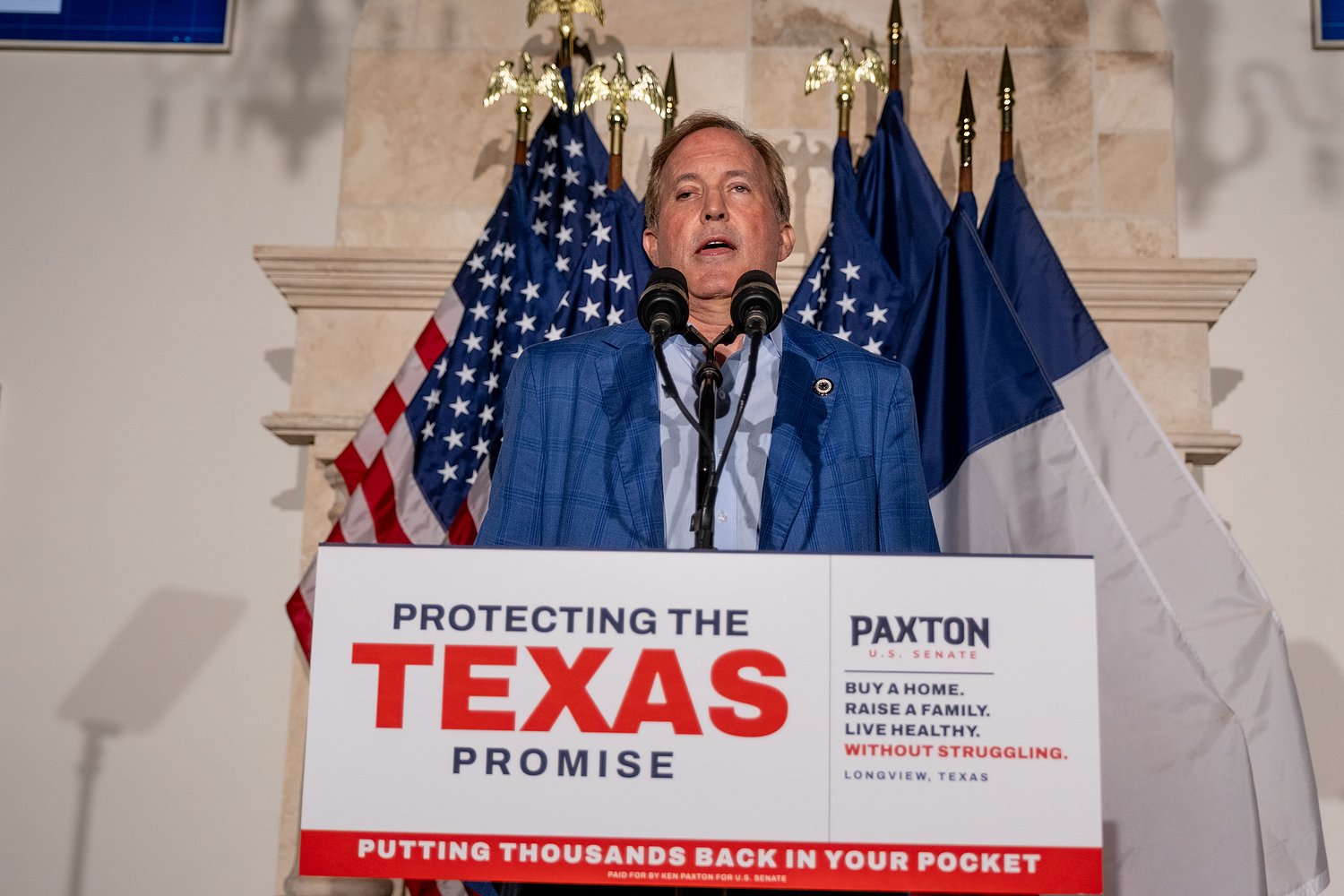 Senate Republicans increase ad buy for Ken Paxton to $100 million