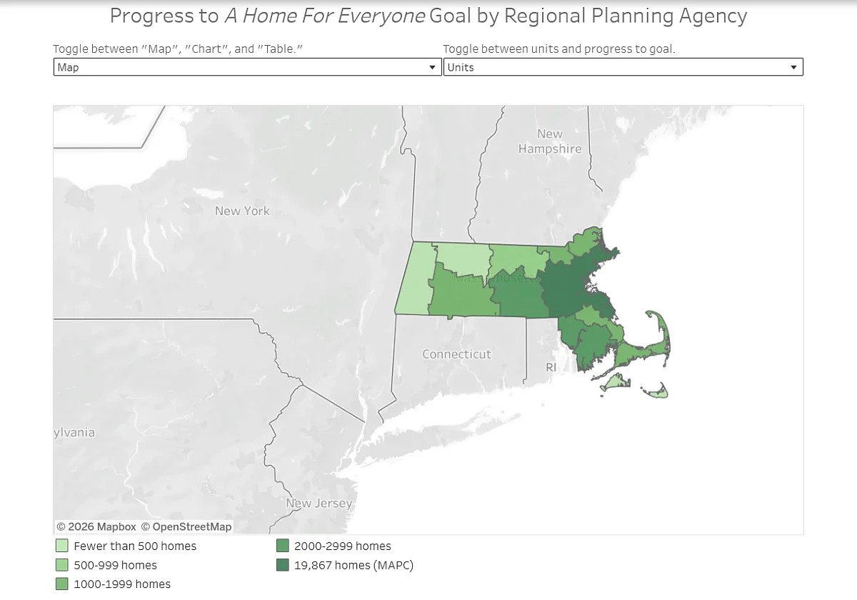 New tracker shows progress toward housing production goal
