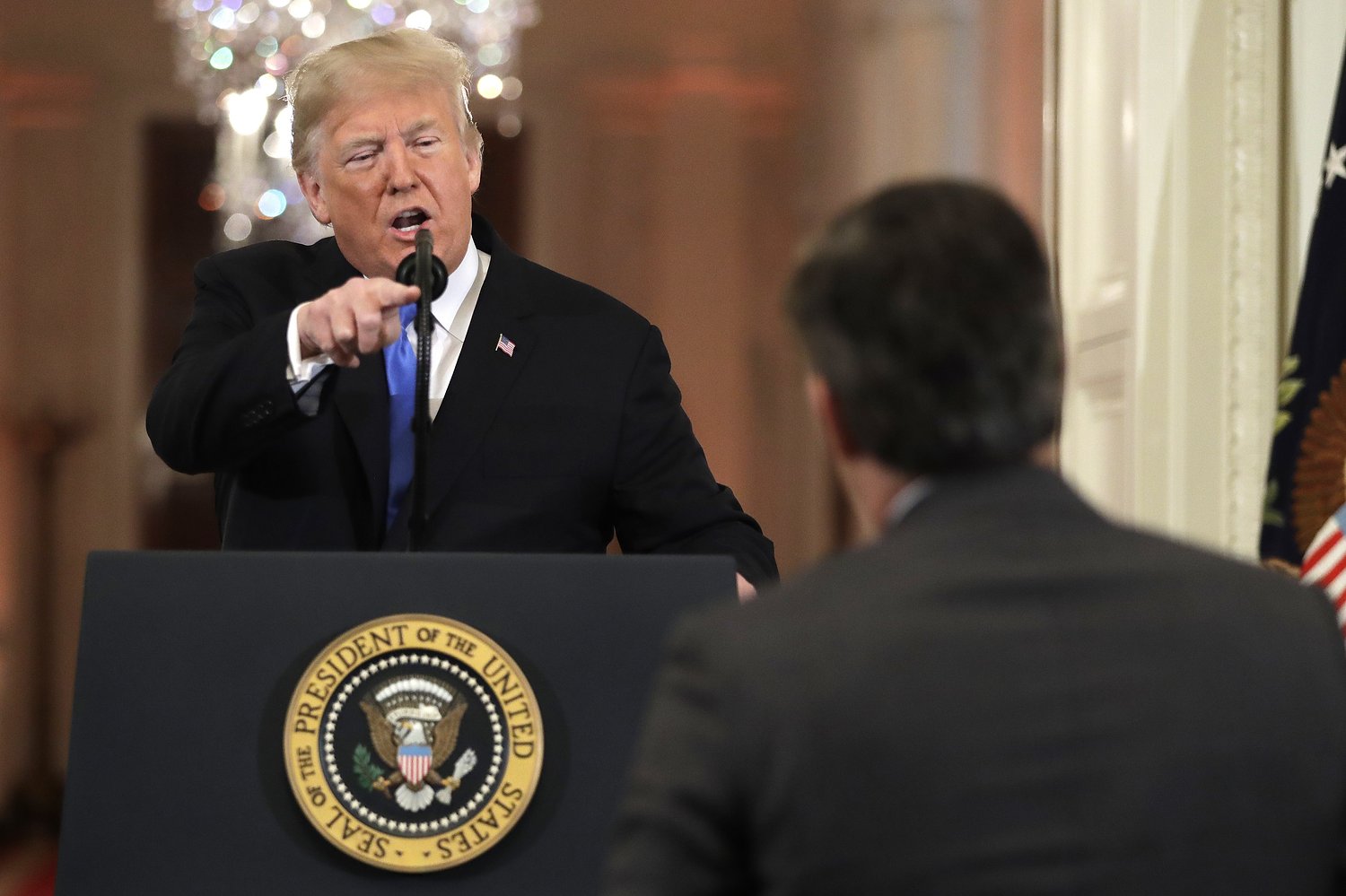 Trump nemesis says drained reflecting pool exposes president’s ‘lying’