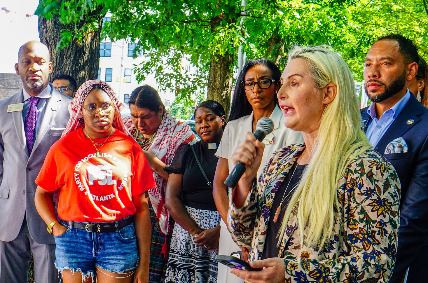 LGBTQ+ advocates call for release of Pauline Binam from ICE detention