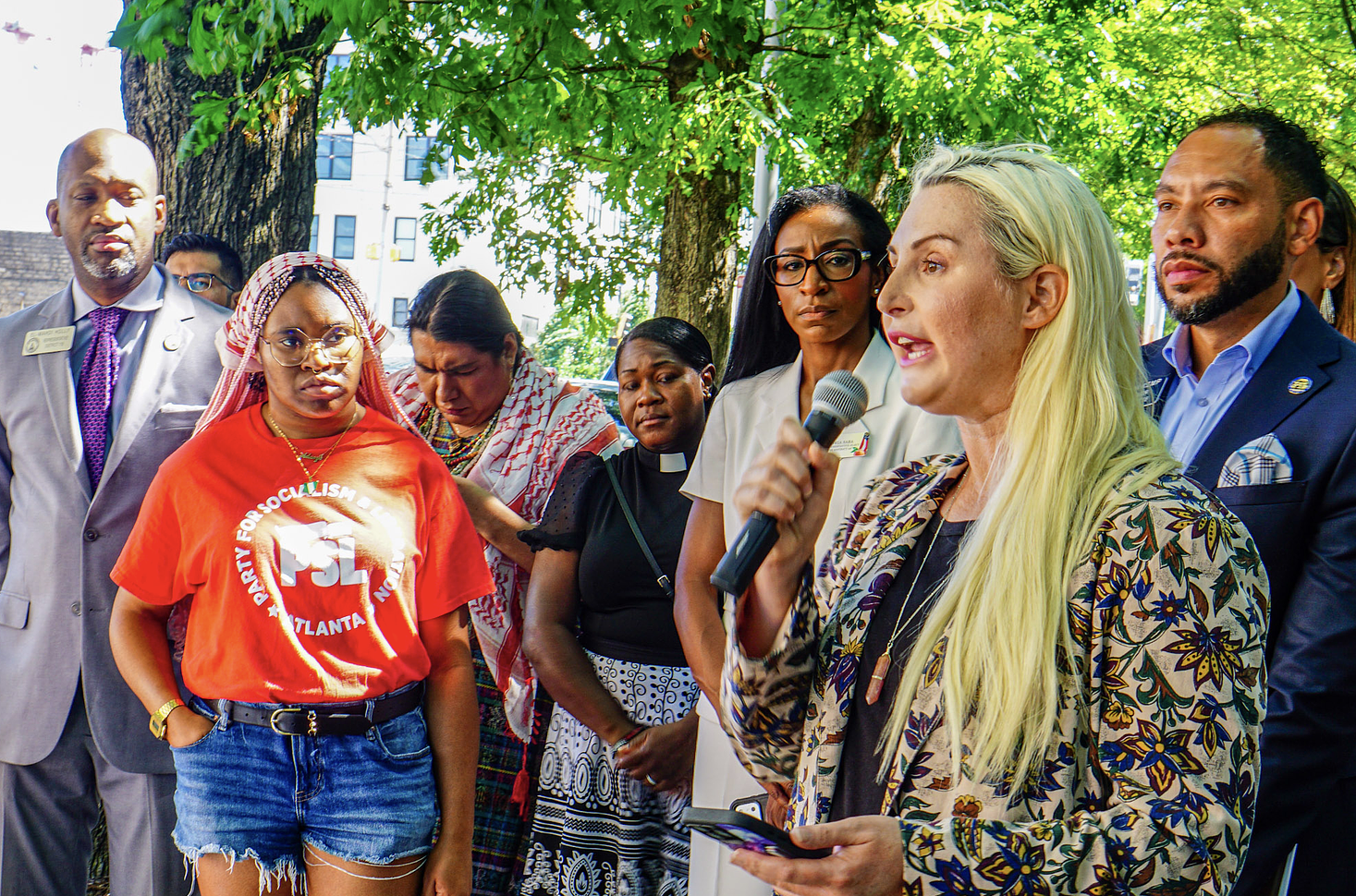 LGBTQ+ advocates call for release of Pauline Binam from ICE detention