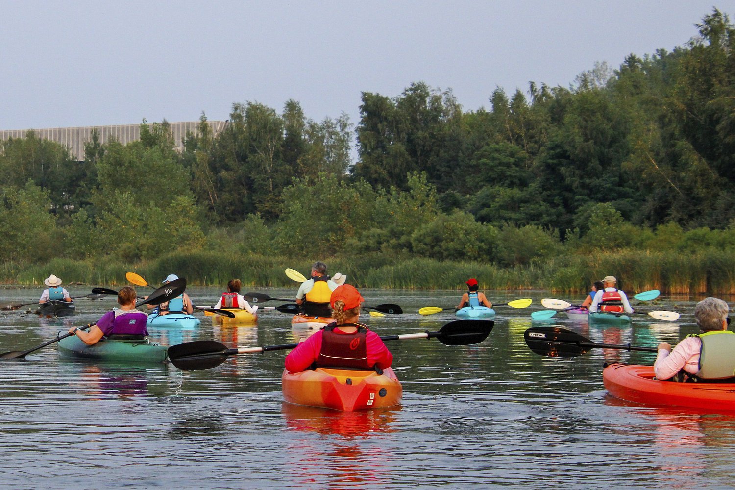 Sign up for a sunset paddle on Onondaga Lake in August