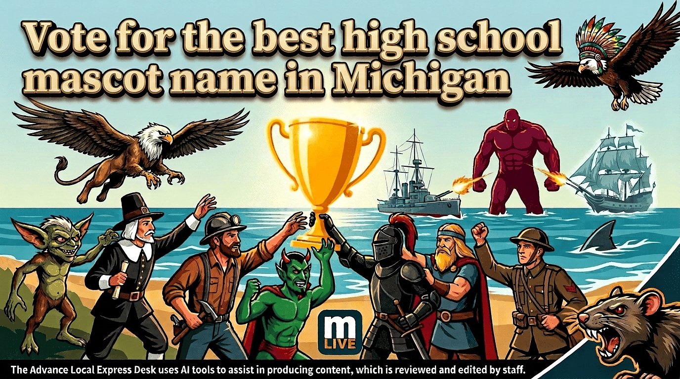 Vote for Michigan’s best high school mascot names from the U.P. to the southern border