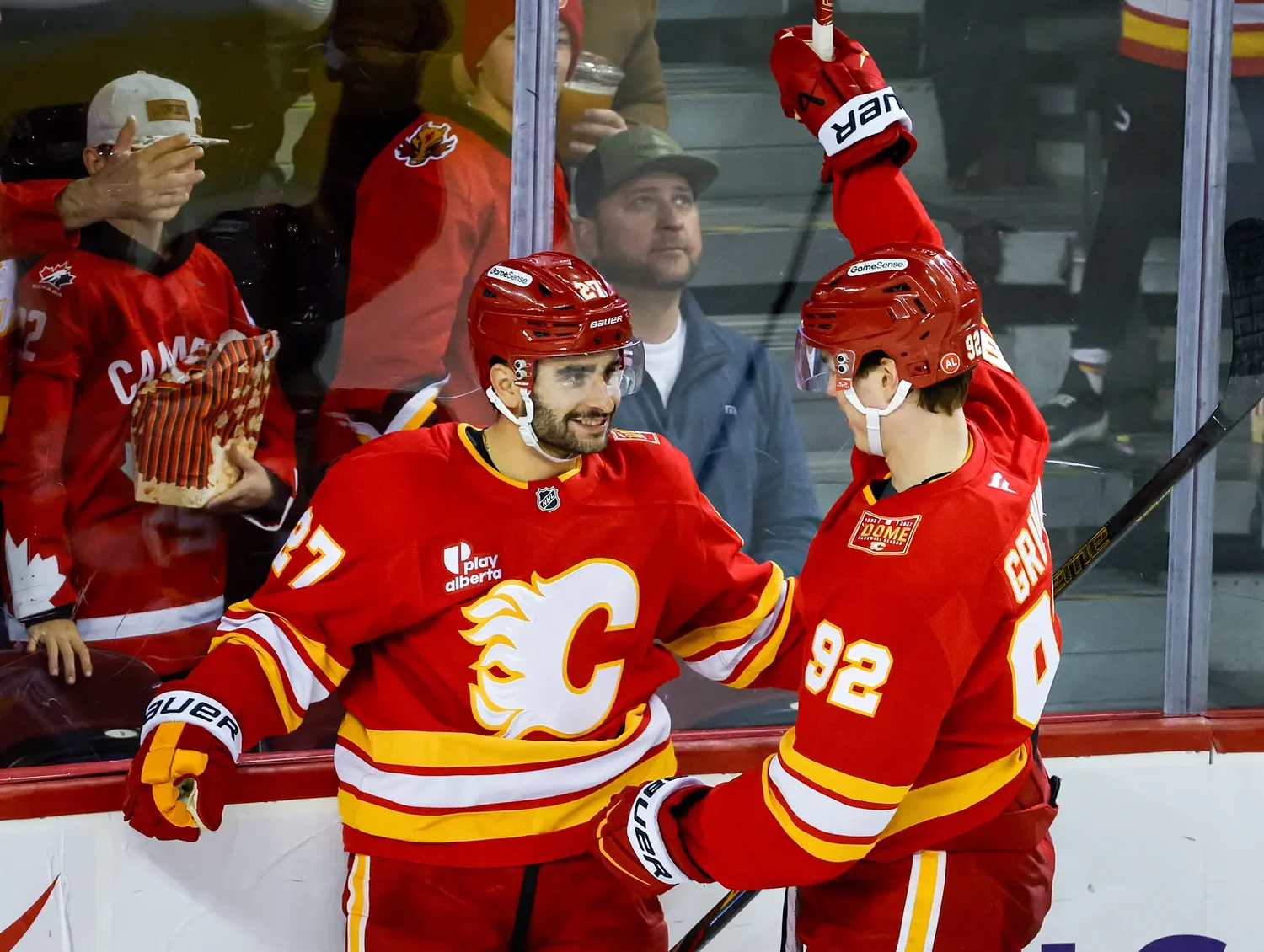 Philipp Grubauer pulled as Calgary Flames rout Seattle Kraken