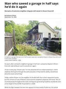 Man who sawed a garage in half says he’d do it again