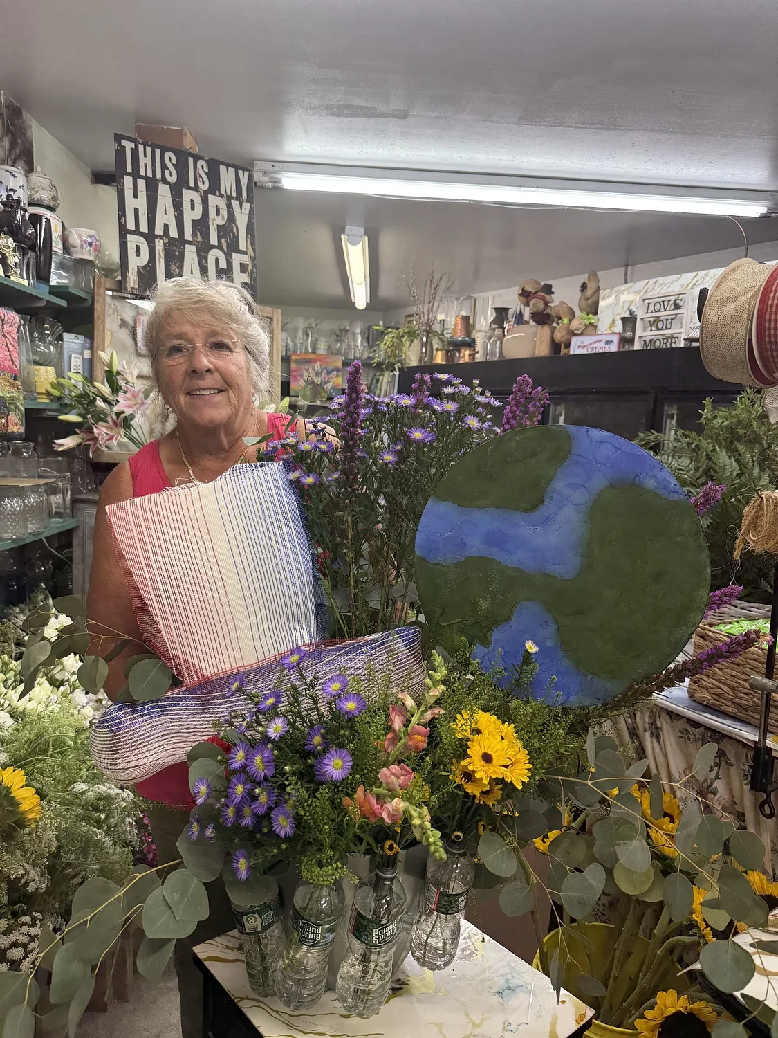 Florist Bonnie Coll Cutter brings themes to life for Amos Fortune speakers