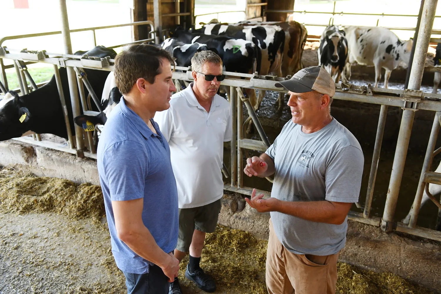 Farmers call for federal support during tour with congressman in Deerfield