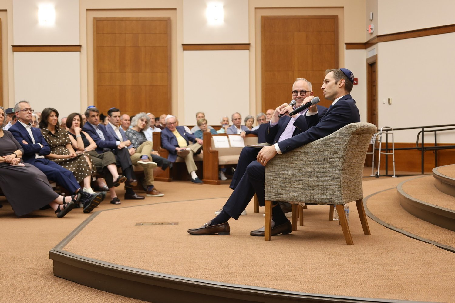Auchincloss faces skeptical reception from Jewish voters upset over his vote to cut off Israel funding 