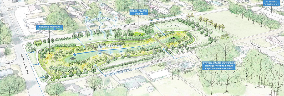 Moss Point plans stormwater park to reduce neighborhood flooding