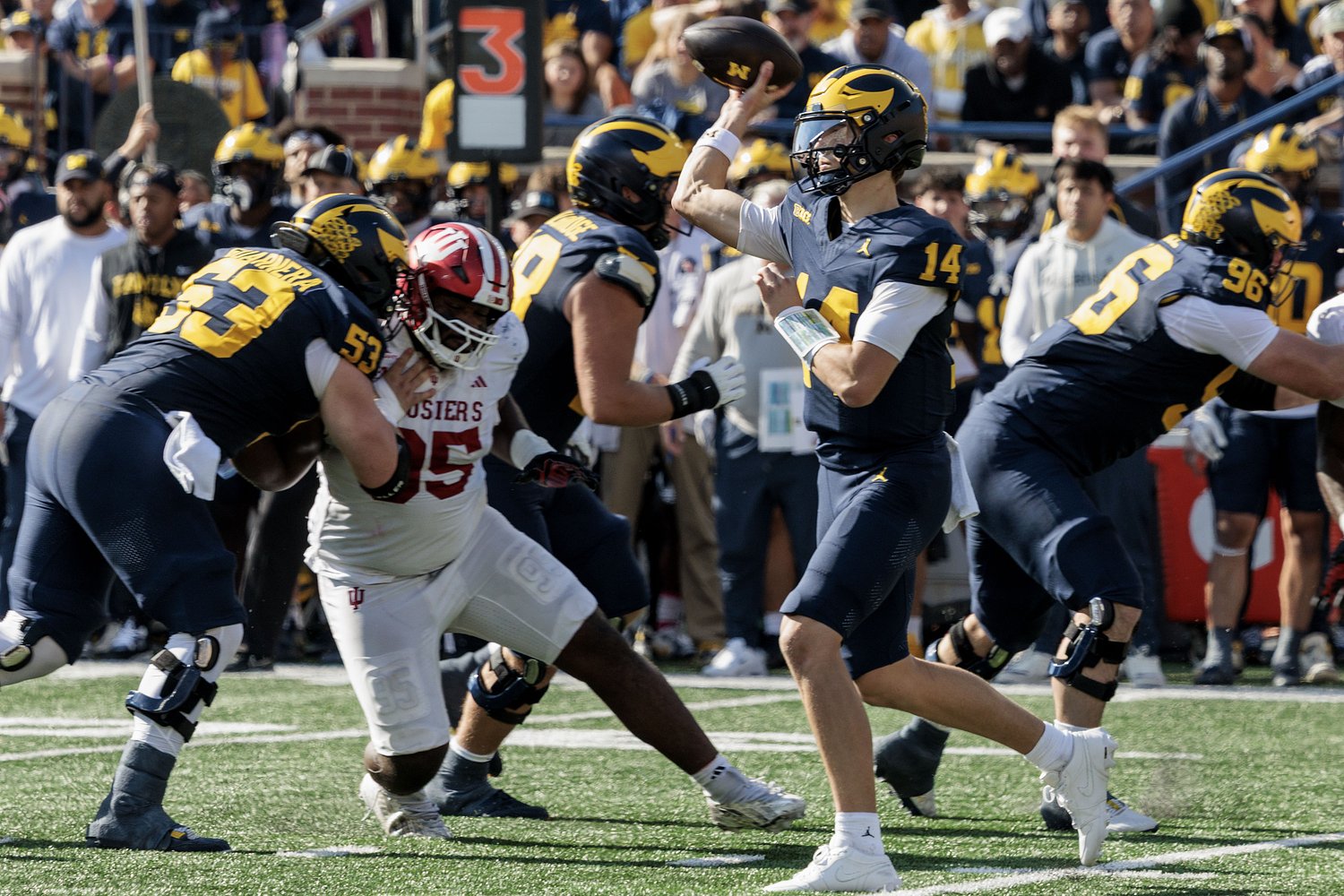 Tommy Carr’s freshman struggles were expected in first Michigan start
