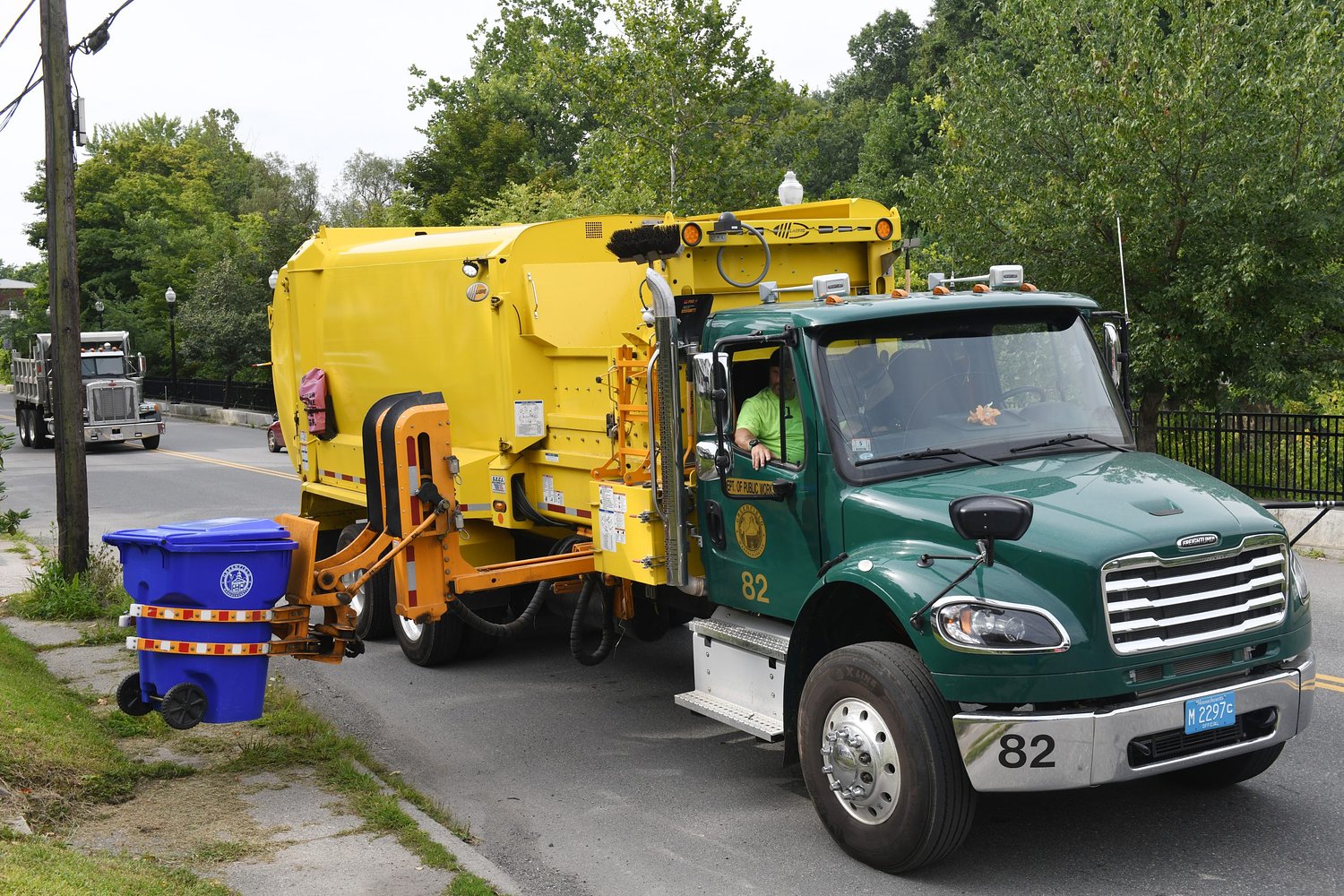 Greenfield touts increased recycling collections