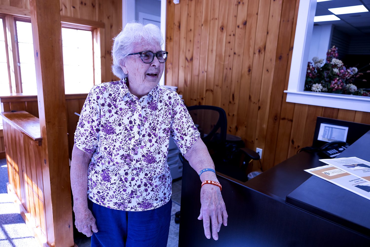 93-year-old Louise French 'never skips a beat' helping fellow seniors at Henniker's White Birch Center