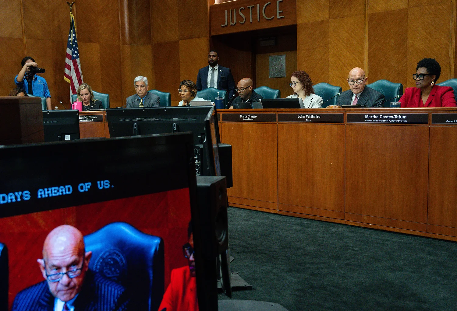 Crowd packs Houston City Hall to demand action, express anger after ICE shooting