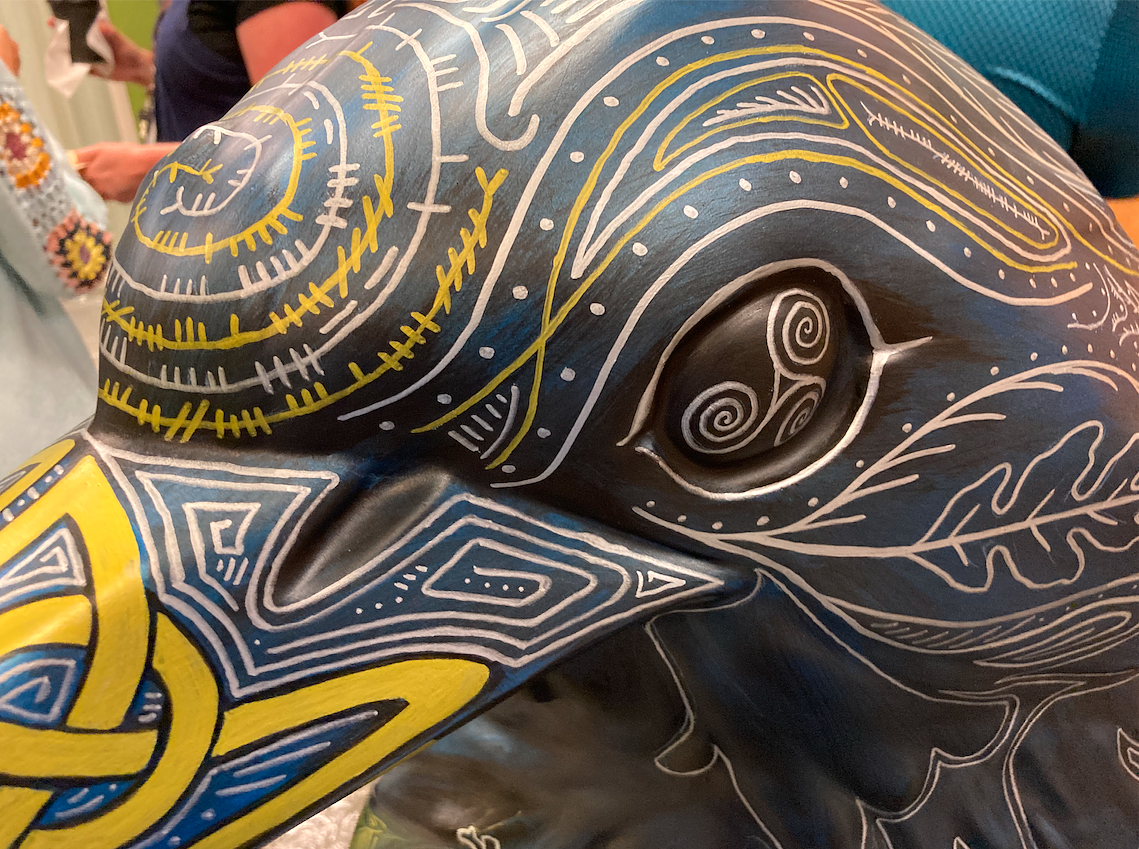 Inside the secret studio where artists are painting massive crow sculptures that will soon appear all over Portland