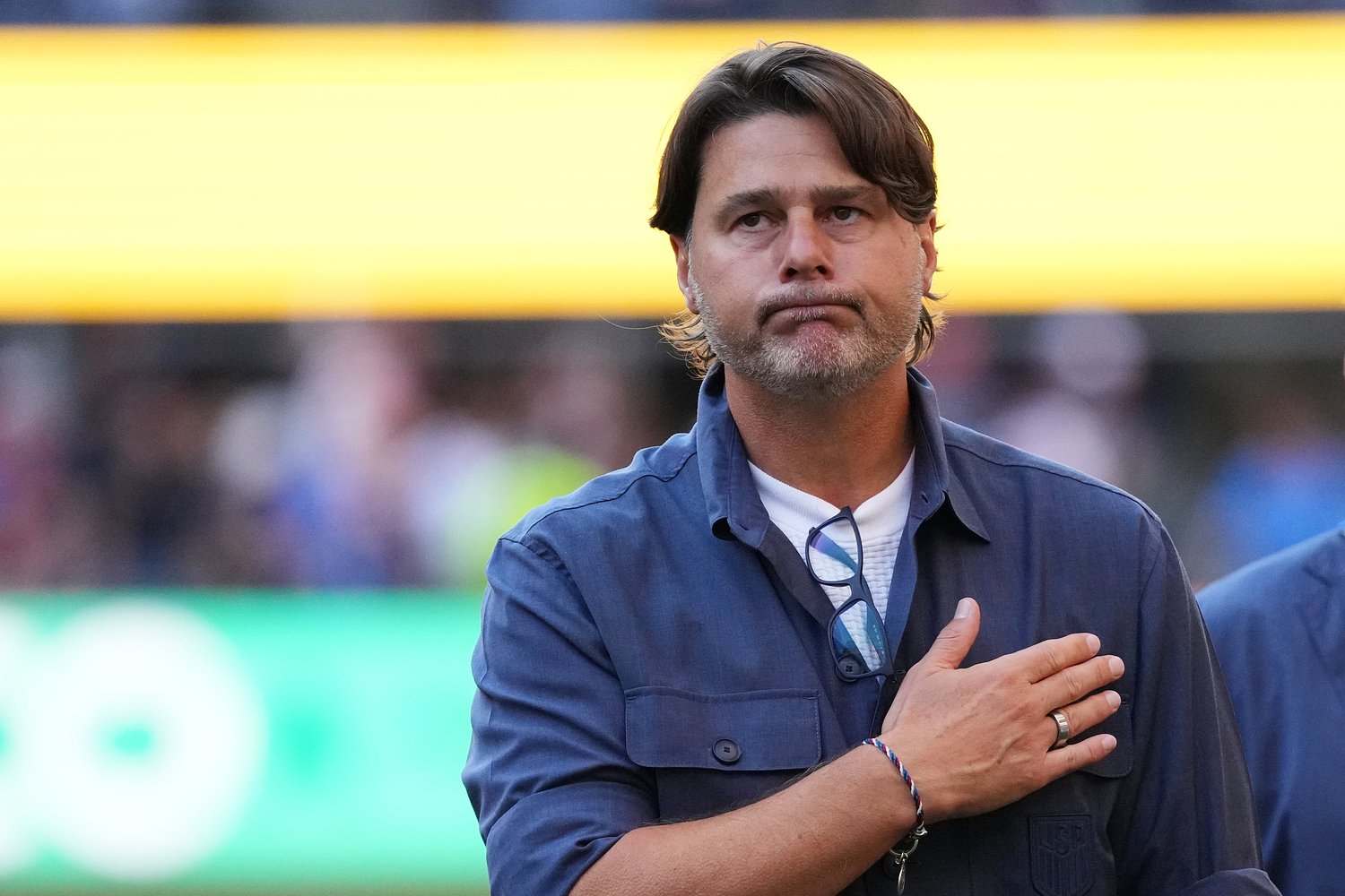 United States coach Mauricio Pochettino reacts to World Cup elimination