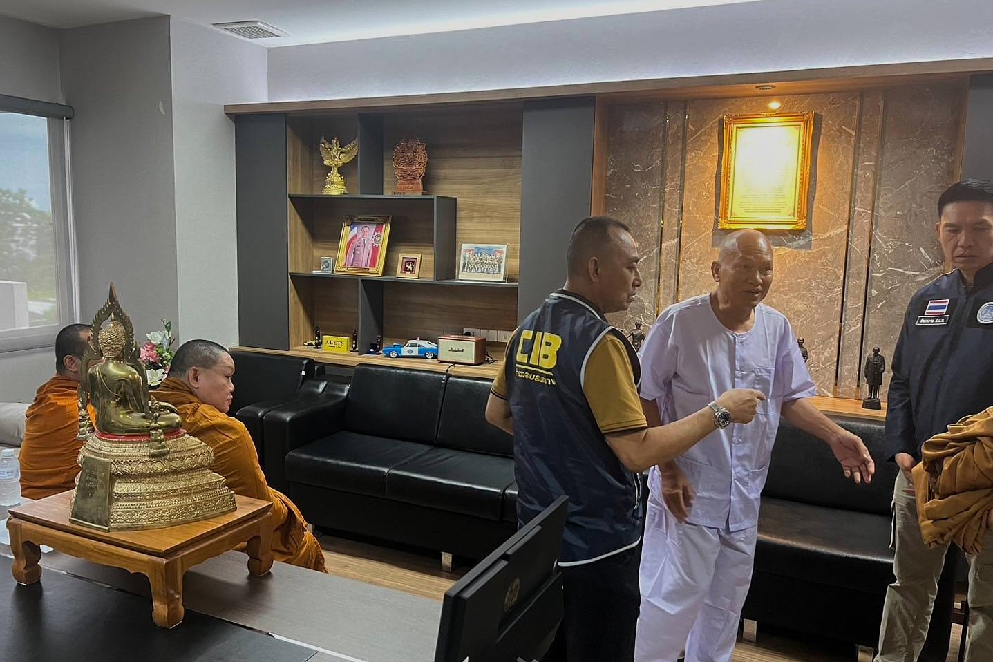 A former Buddhist monk who founded a Thai AIDS hospice has been convicted of embezzlement