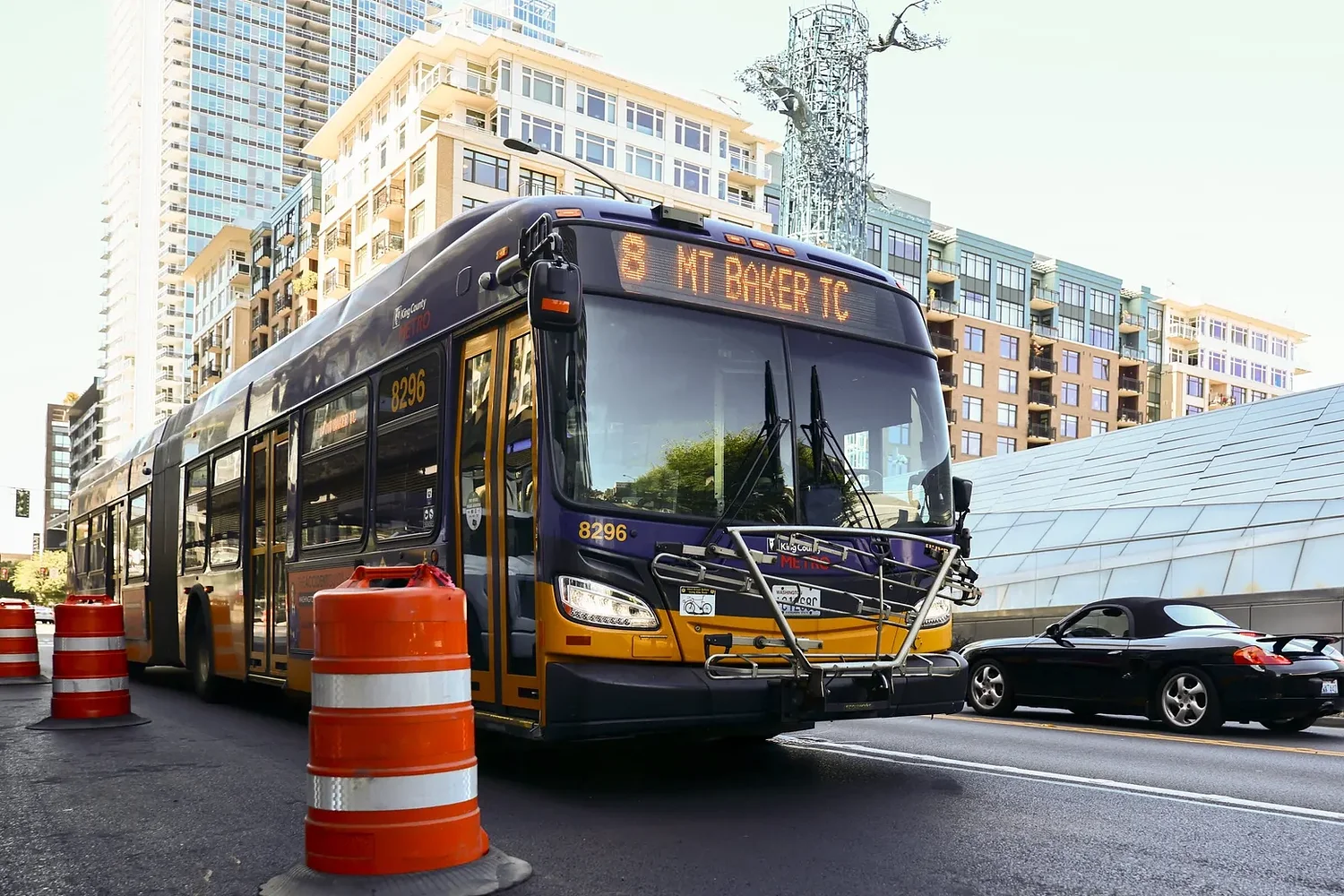 Seattle's bus-only lane on Denny Way gets its biggest test yet