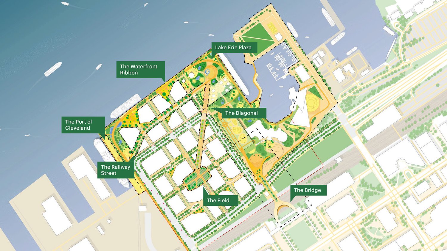 Cleveland’s lakefront after the Browns: A new neighborhood takes shape on paper