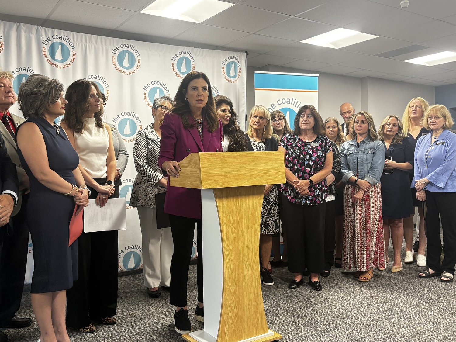 Ayotte celebrates new protections for abuse survivors ahead of reelection bid