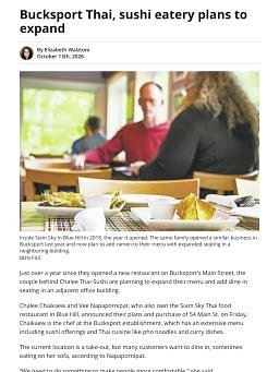Bucksport Thai, sushi eatery plans to expand