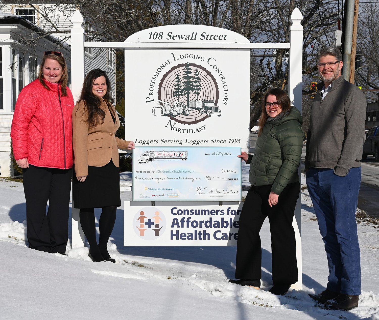 Professional Logging Contractors (PLC) of the Northeast Log A Load for Kids effort raises $292,746 in 2025