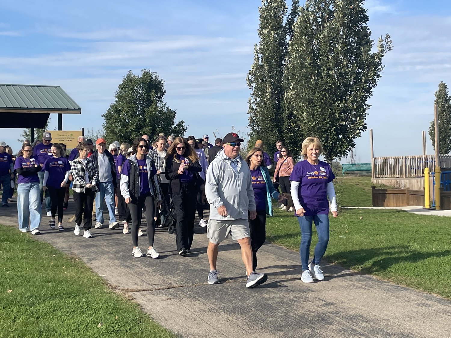 Rotary Club members walk Saturday to fund eradicating polio