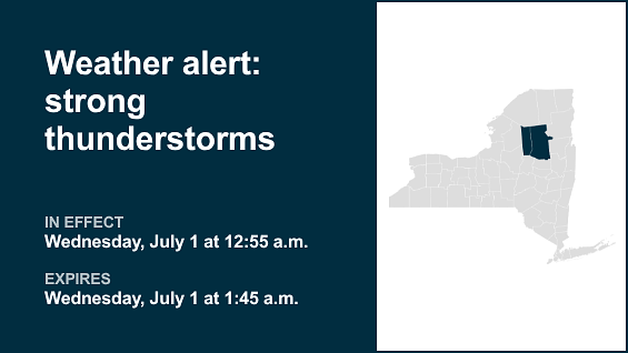 Update: Thunderstorms with penny-sized hail in Herkimer and Hamilton counties Wednesday — gusts up to 40 mph