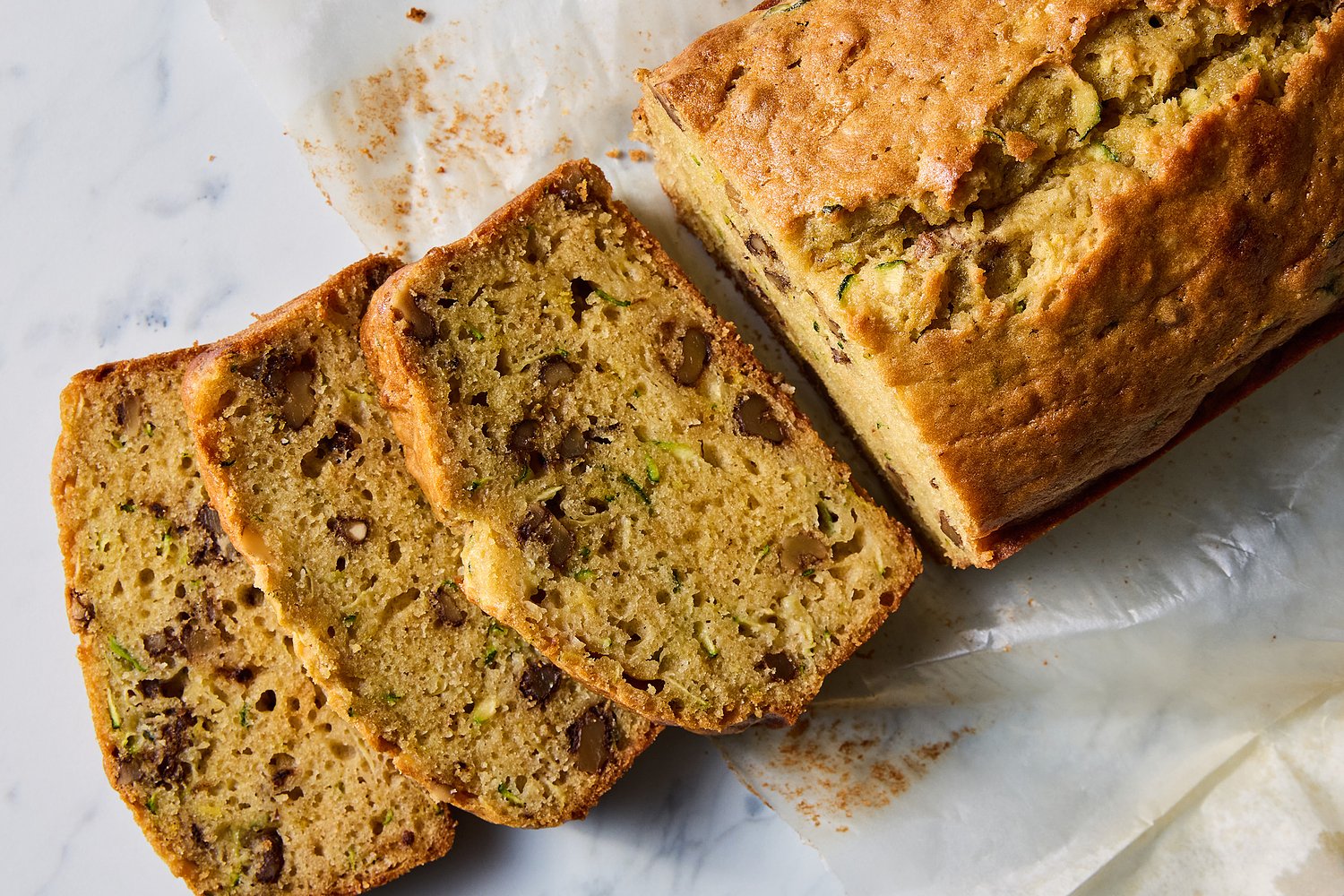 Olive oil zucchini bread