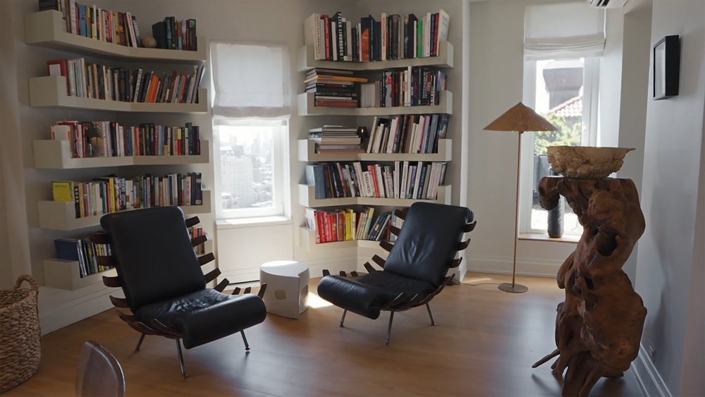 Inside Julianne Moore's New York City Rooftop Apartment With Spectacular Views, Peculiar Art, and Ikea Furniture