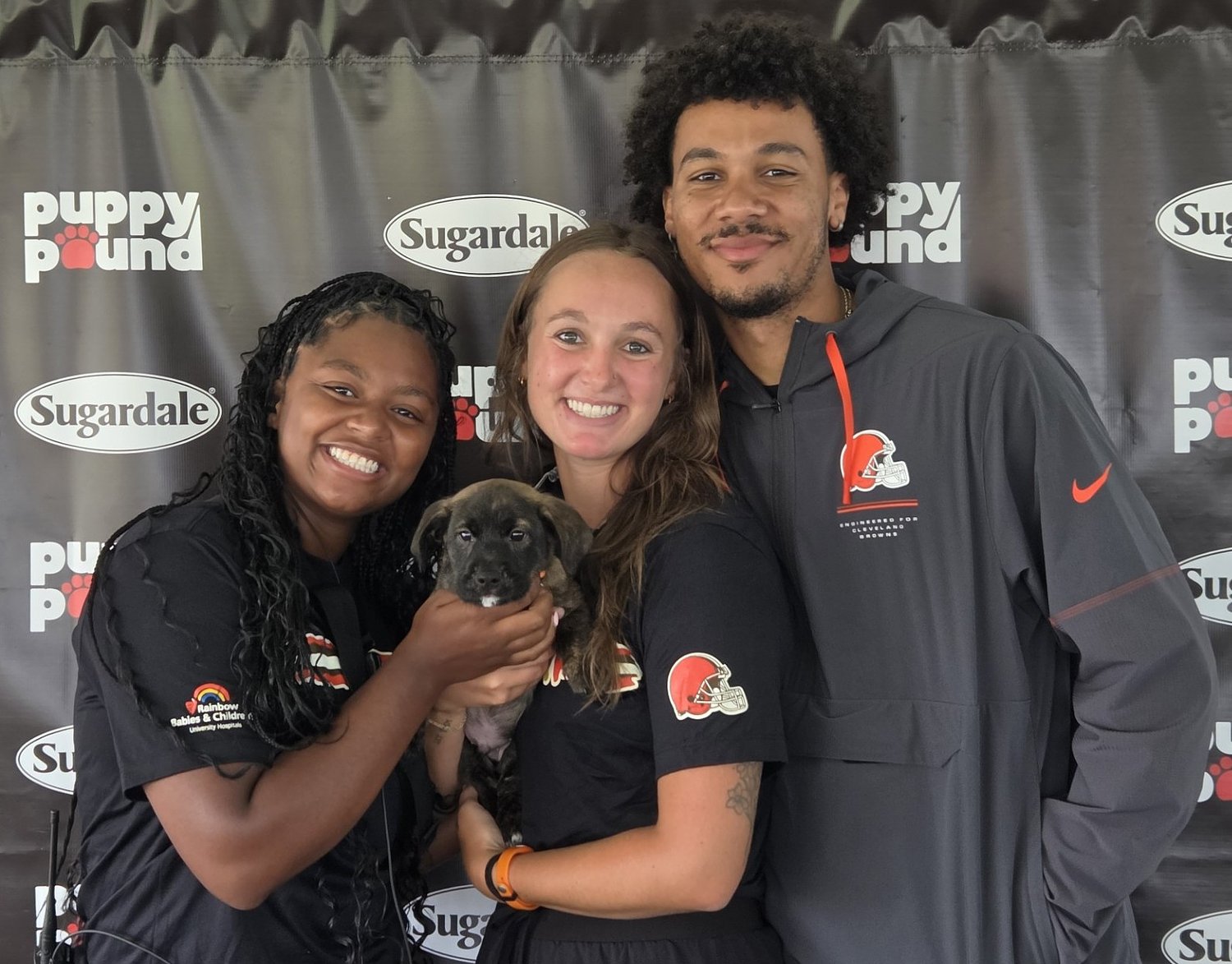 The Puppy Pound found homes for 41 puppies during the 2026 Browns training season