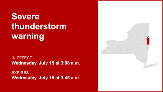 Update: Damaging winds and quarter-sized hail expected with thunderstorms in Washington County Wednesday