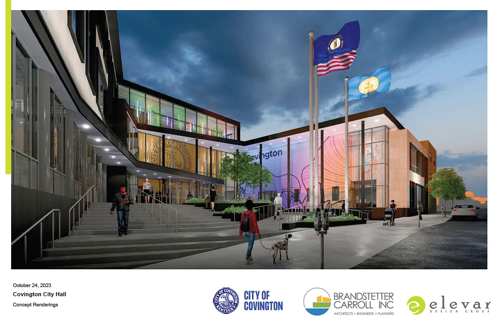How will Covington pay for its new city hall?