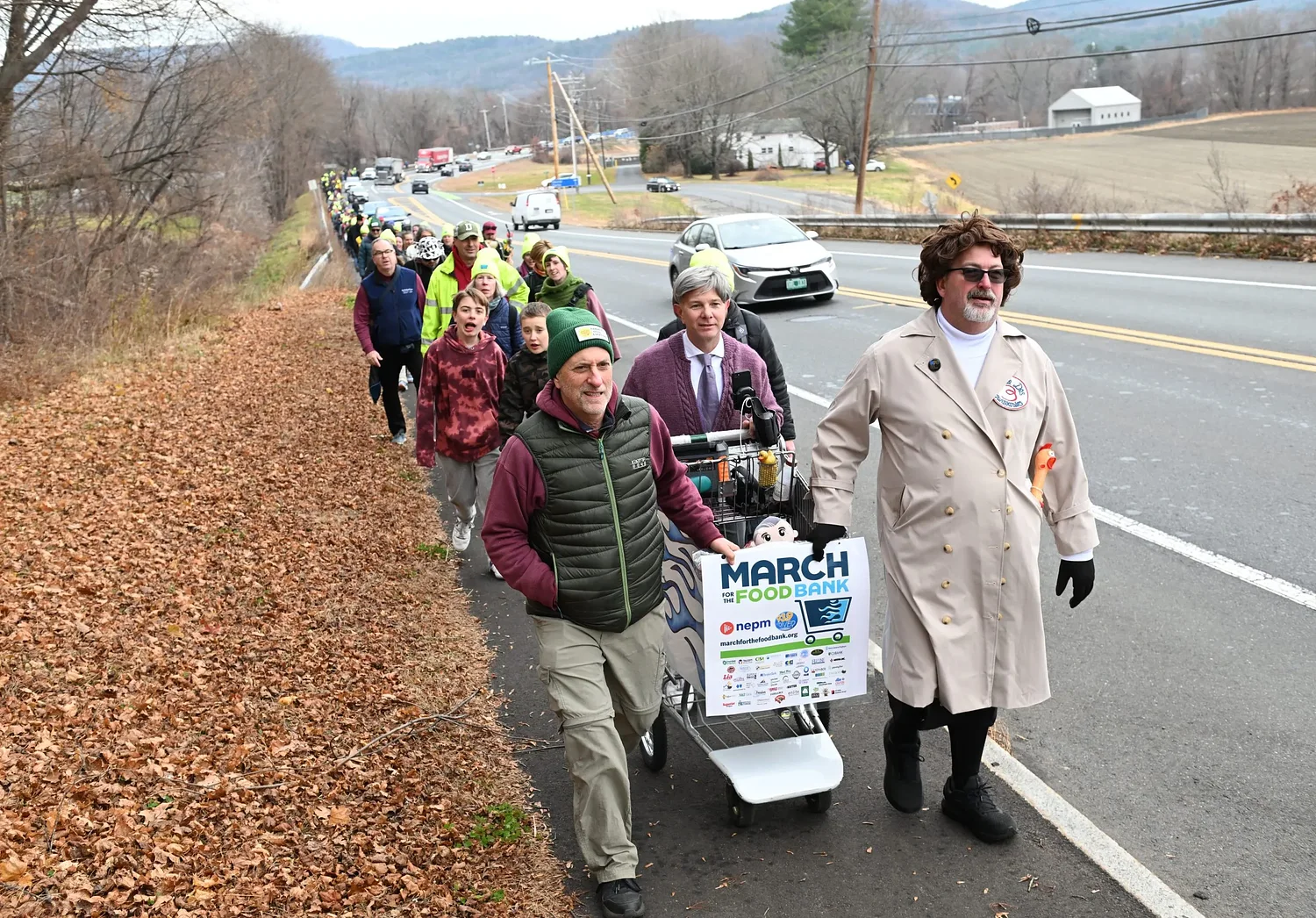 ‘We don’t want our neighbors to go hungry’: March for the Food Bank sees broad support in 16th year