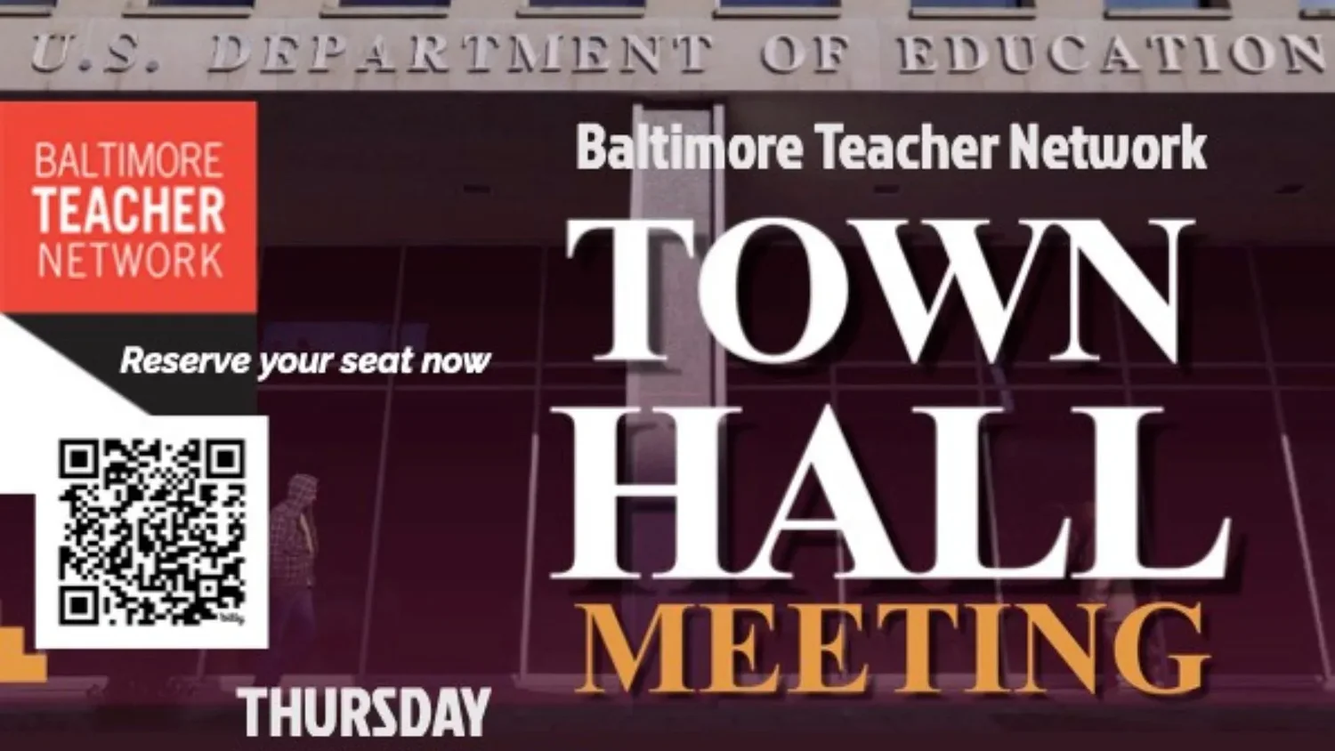 Baltimore Teacher Network hosts an education townhall with Senator Angela Alsbrooks at Baltimore City Community College Fine Arts Theatre 