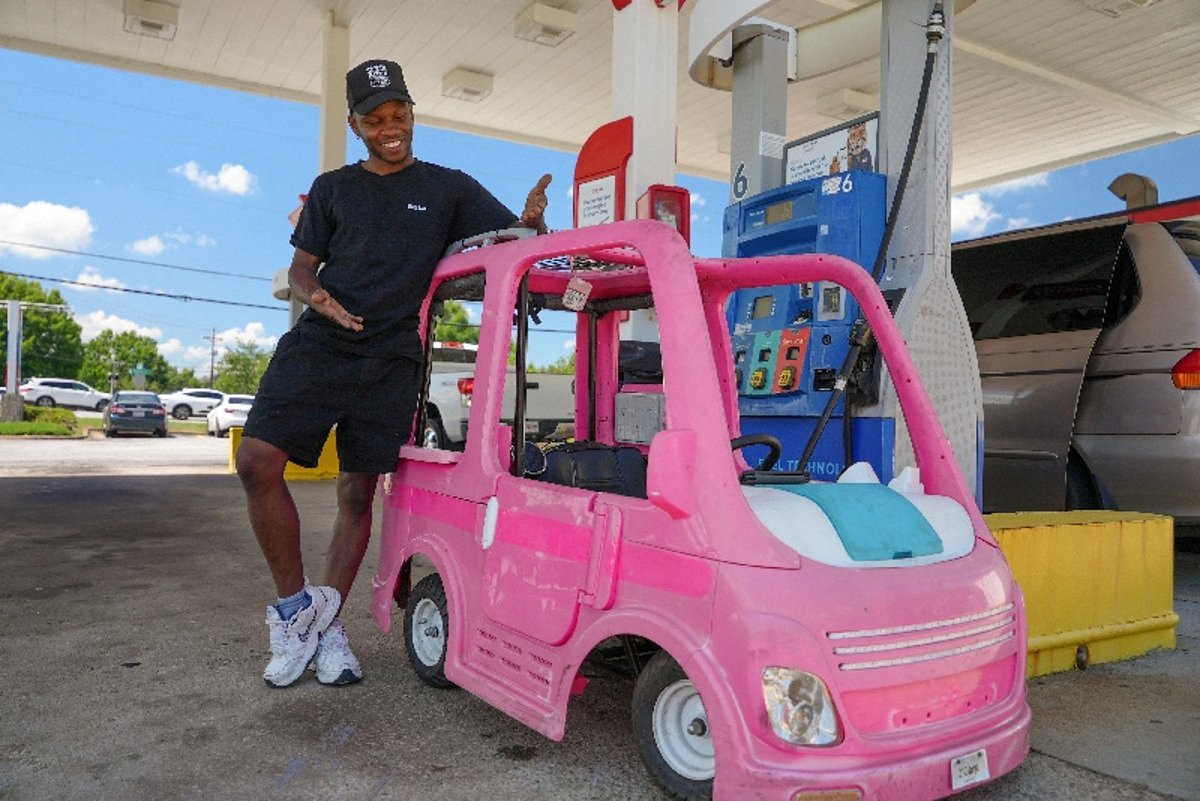 High gas prices spur Americans to improvise, from bus rides to toy cars