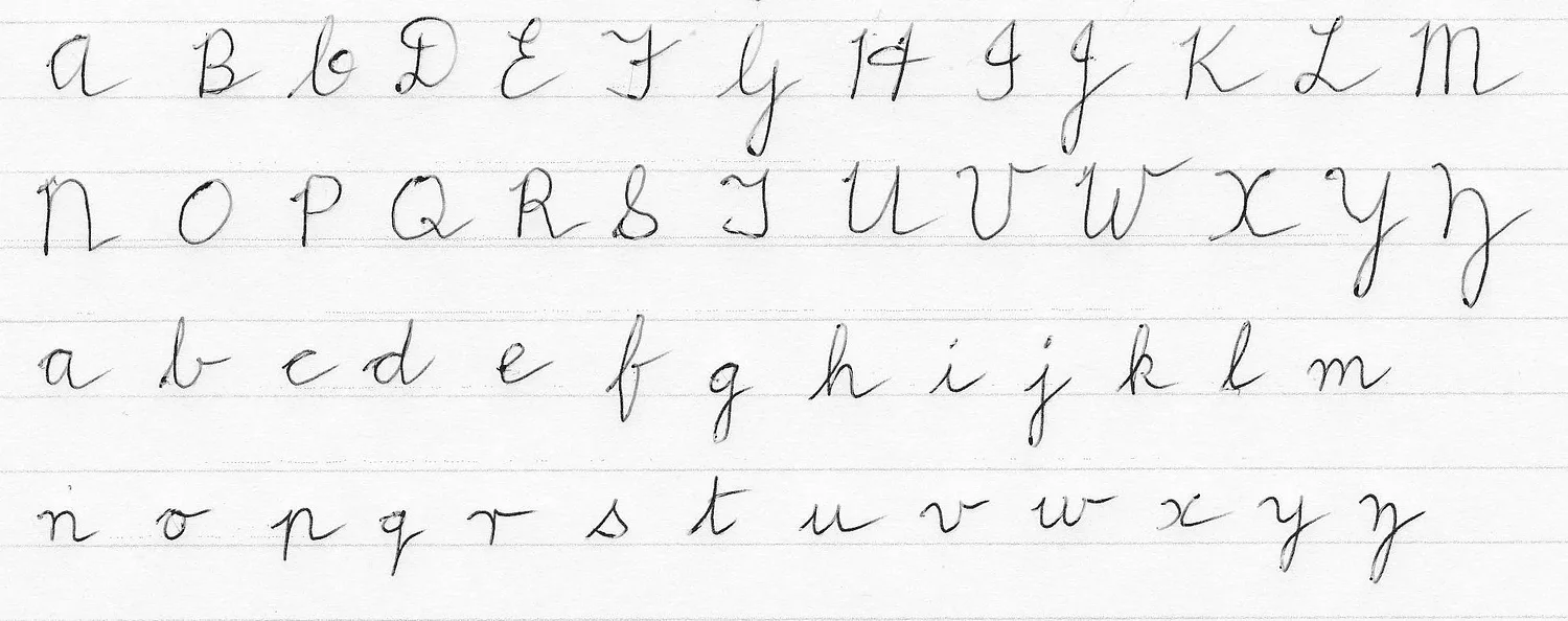 Granite Geek: Remember when I dissed cursive writing? Maybe I was wrong.