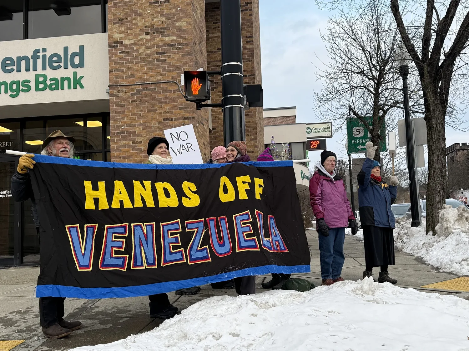 Western Mass rallies against US military action in Venezuela