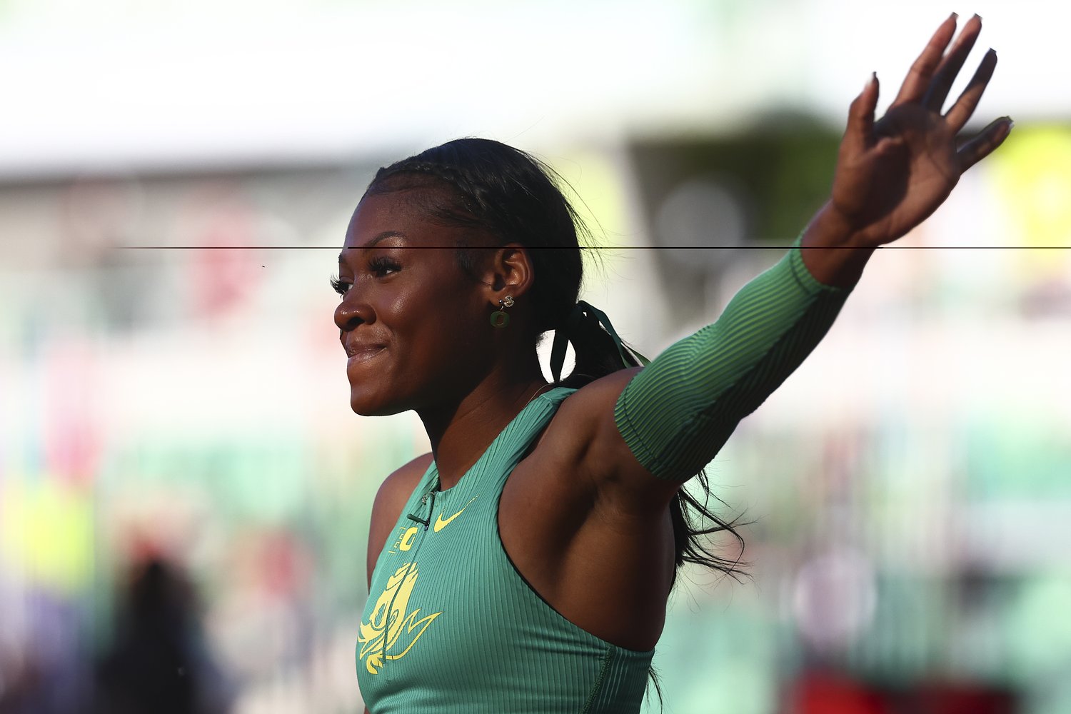 Oregon’s reigning national champion Aaliyah McCormick advances to NCAA track finals