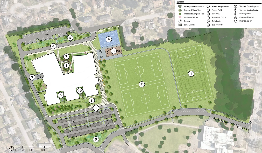 Middle school plans to get planning board commentary