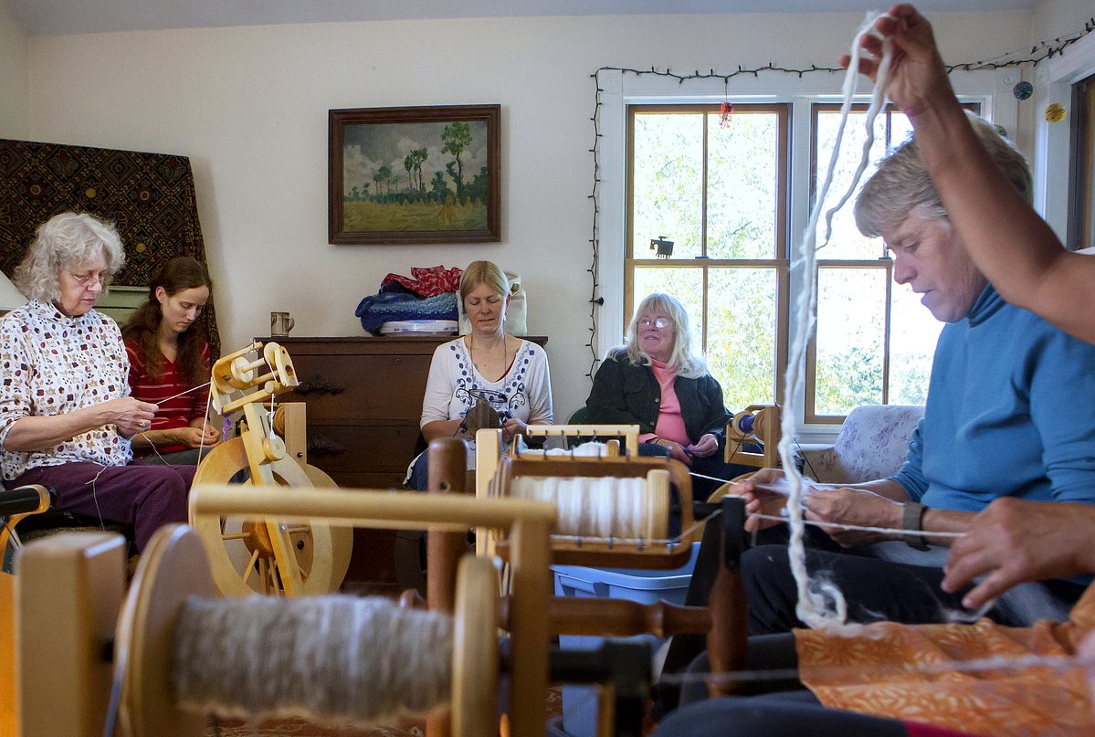 Maine’s spinners and fiber artists observe an obscure medieval January holiday