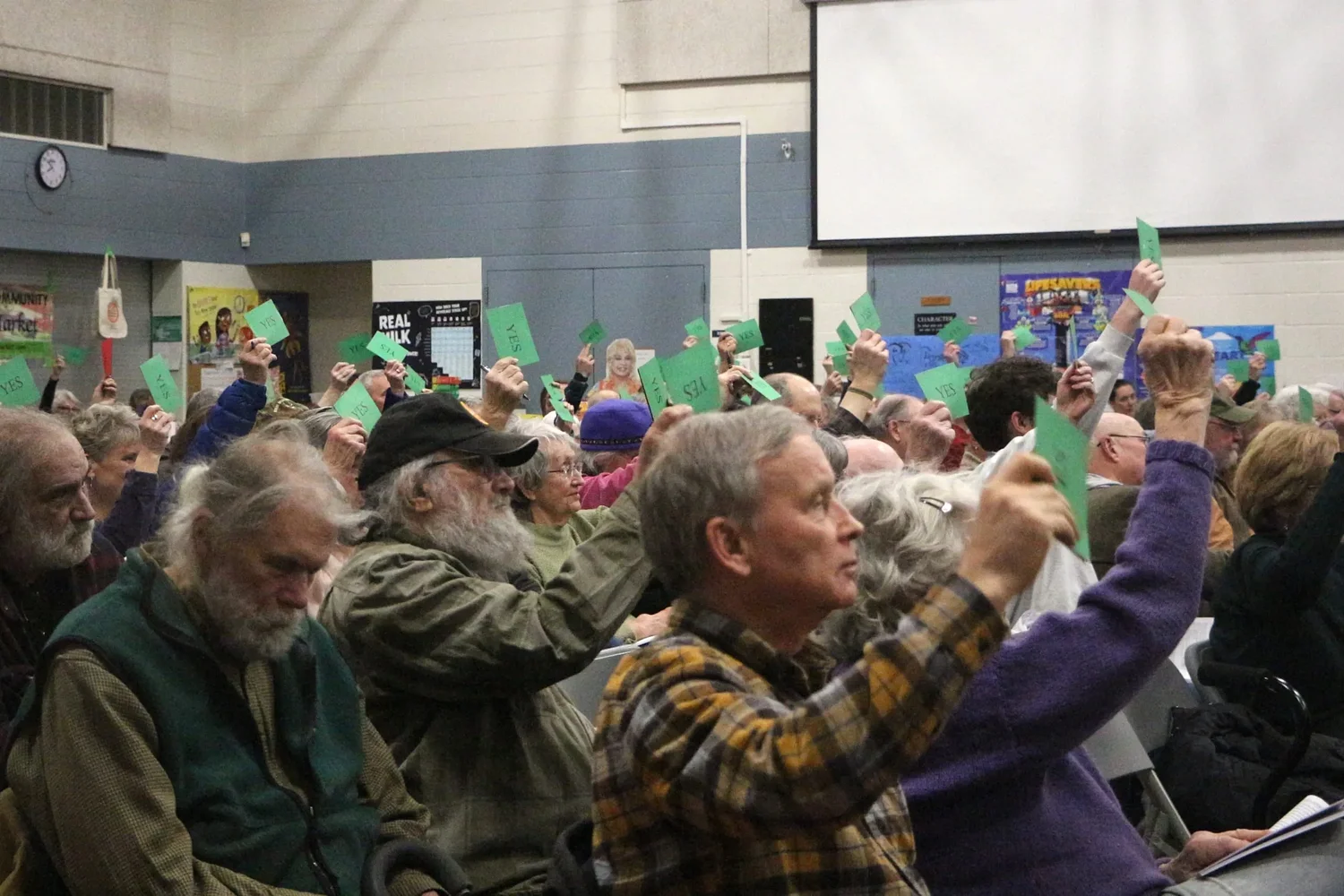 Canterbury town meeting progresses with congeniality, efficiency and some humor
