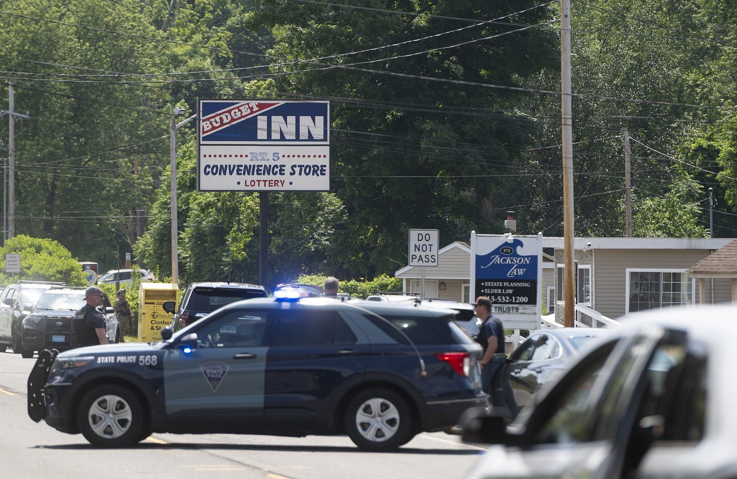Daylong standoff at Holyoke motel on Route 5 ends with suspect's death