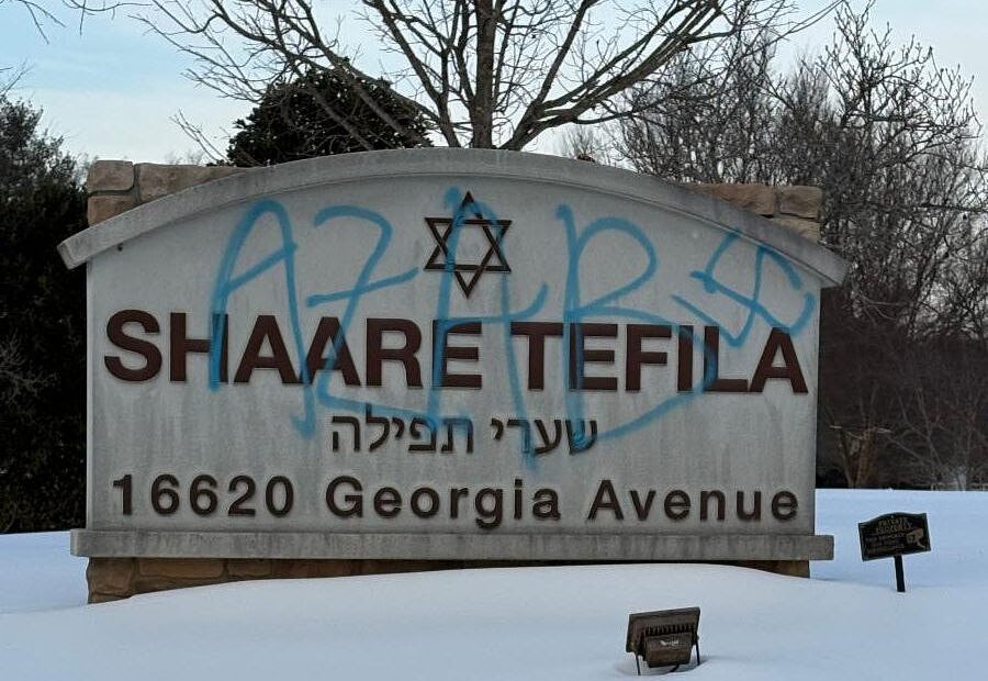 Shaare Tefila congregation in Washington suburbs defaced with antisemitic graffiti